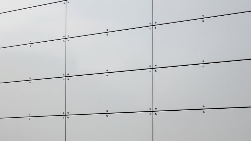 aluminum panels with rivets for flexible stone installation