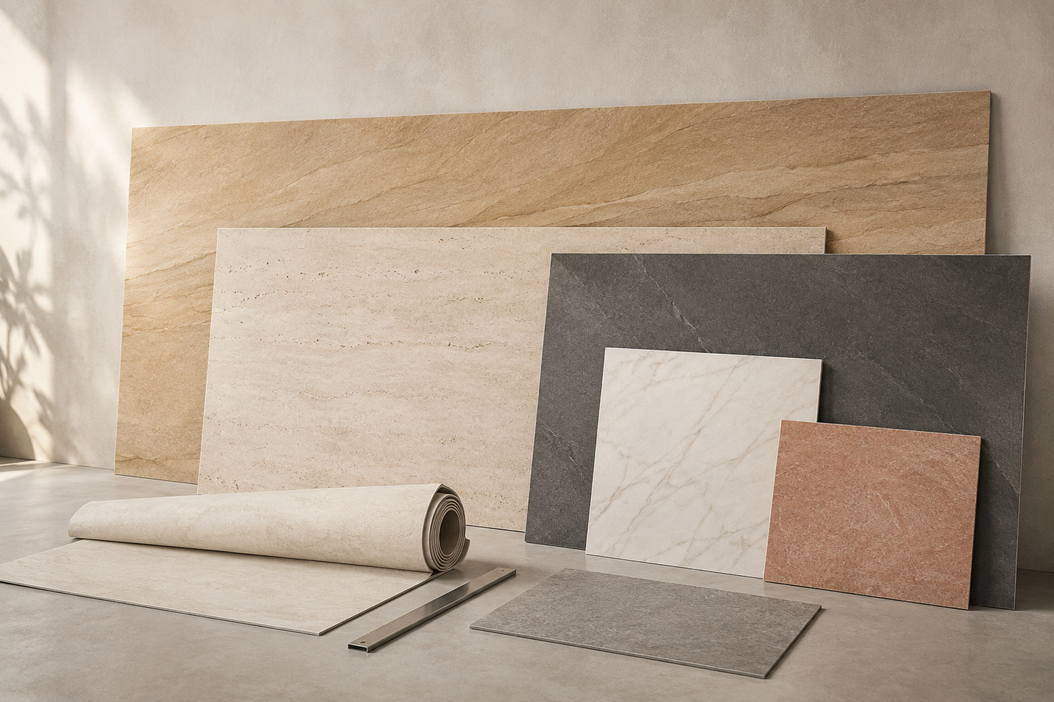 chiseled stone with intricate beige, black, and orange patterns under natural light