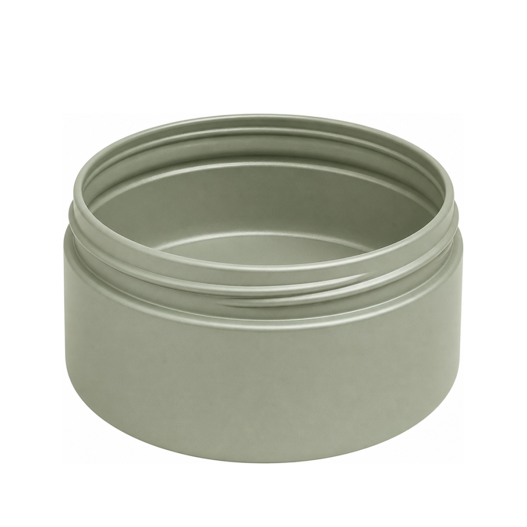 1 oz Metal Tins - Screw-top Confirmed at sampling Confirmed at sampling ~30 ml (1 fl oz) Threaded Confirmed at sampling No MOQ*