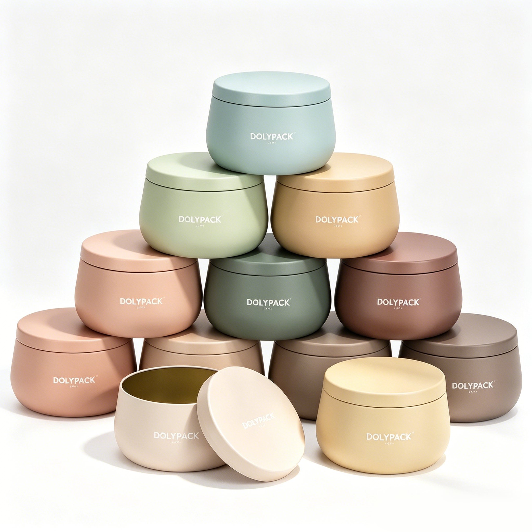 Cosmetic aluminum jars with closure and barrier options