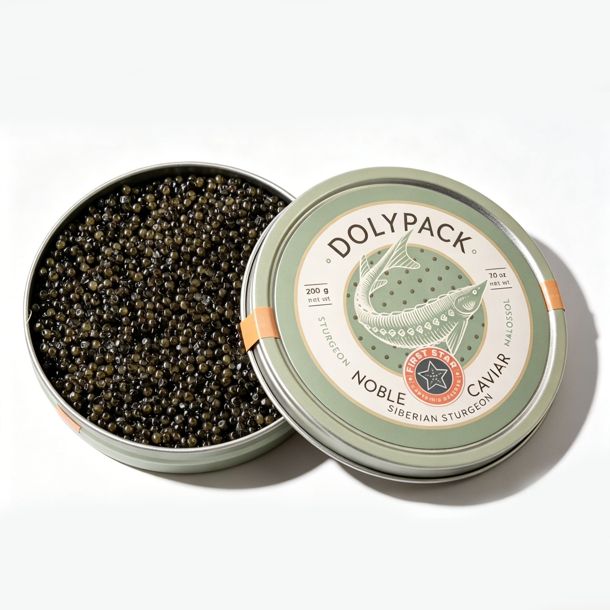 Aluminum Caviar Tin