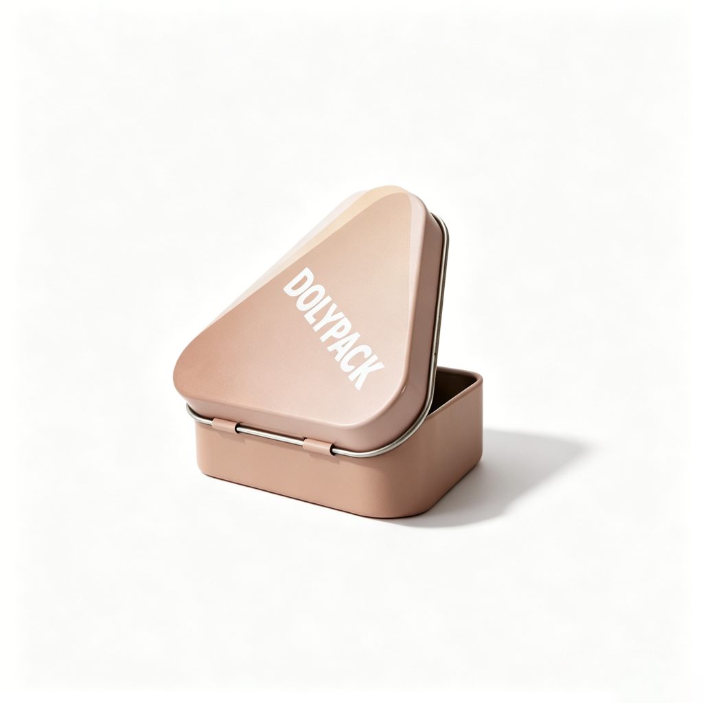 Metallic silver toothpaste tin with screw cap, open against white background