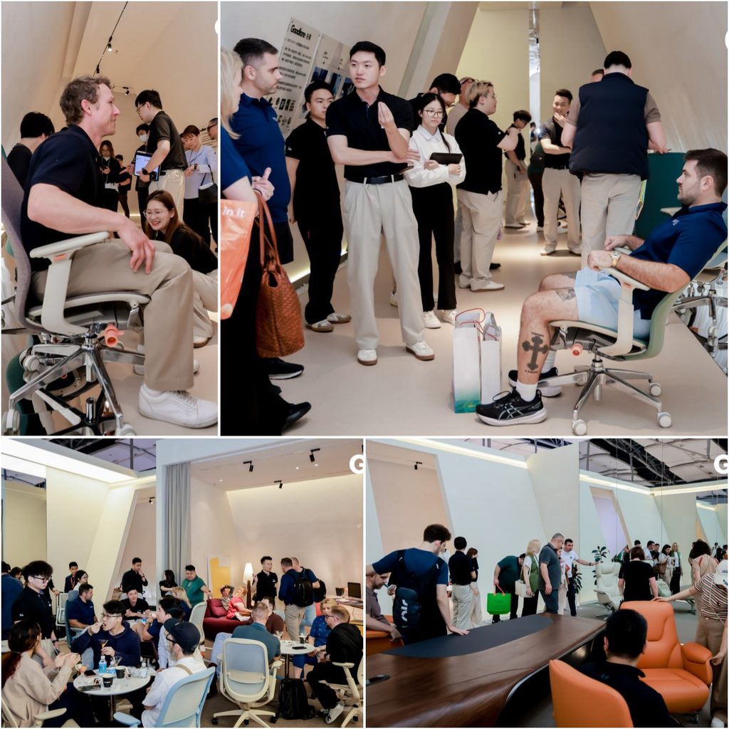 there are many visitors in goodtone booth