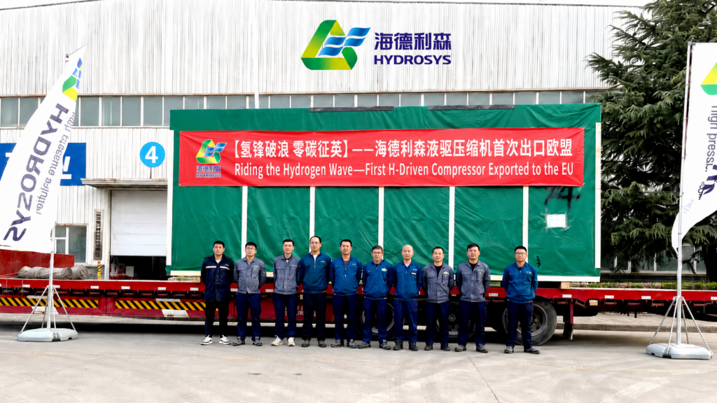 Breaking New Ground in Hydrogen Energy: Hydrosys Delivers the First Hydraulic-Driven Hydrogen Compressor to the EU
