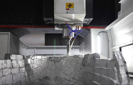 A356 cast aluminum mold for rotational molding applications